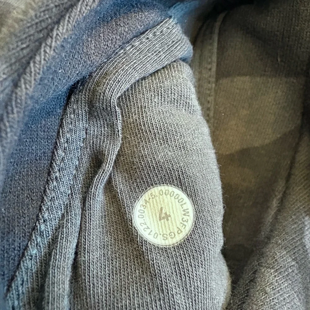 Lululemon Loungeful Hoodie Fleece Sweatshirt Heritage Camo Deep Coal Black sz 4